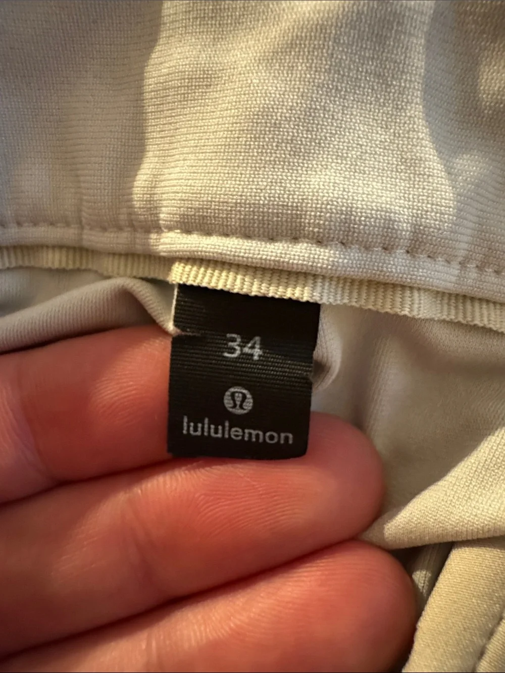 Lululemon ABC Classic Fit Trousers in Stone - 34x30